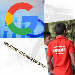 Food delivery apps Zomato and Swiggy 


